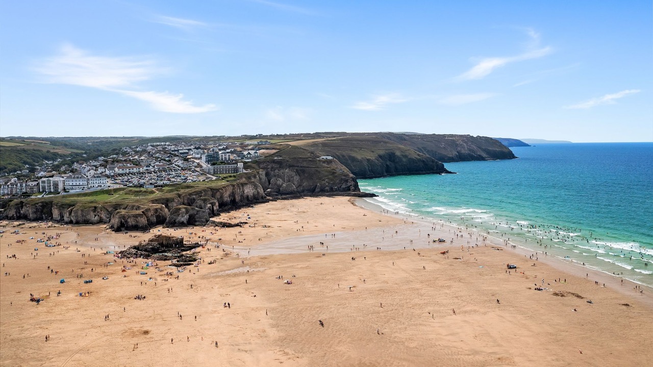 Perranporth Beach Perran Sands North Cornwall Atlantic Coast Holiday Cottages Staycation UK