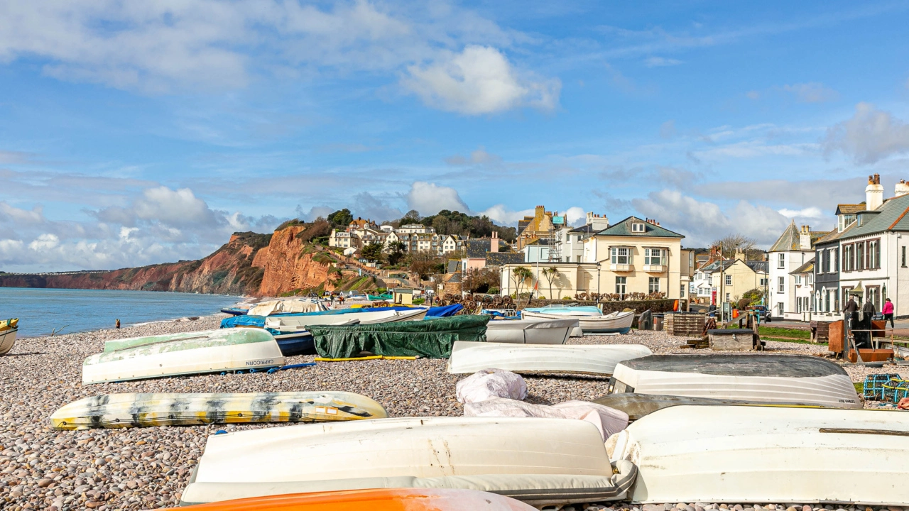 Budleigh Salterton on the Jurassic Coast in East Devon