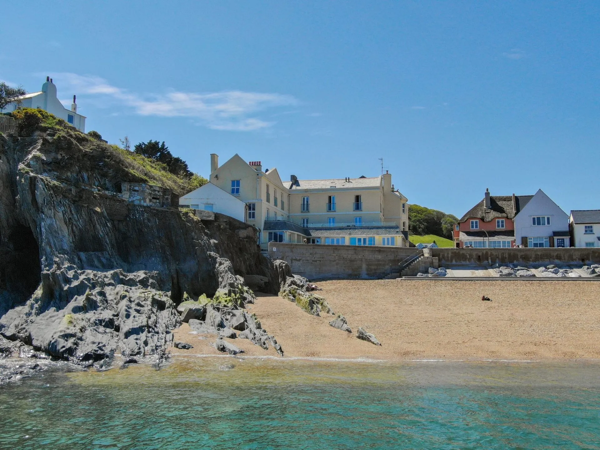 at the beach in torcross devon beach slapton