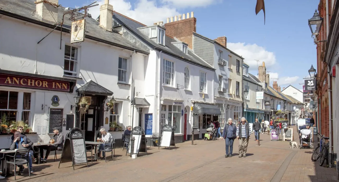sidmouth high street devon luxury coastal