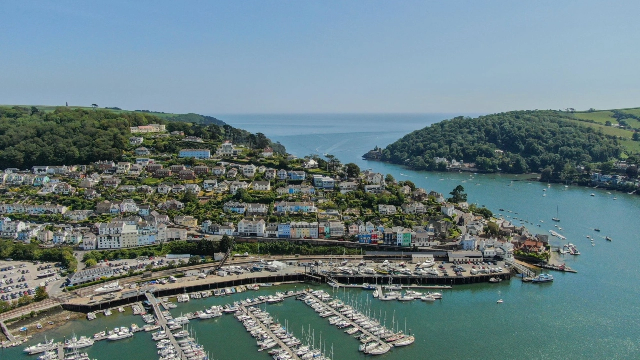 Kingswear on the River Dart in the South Hams, Devon