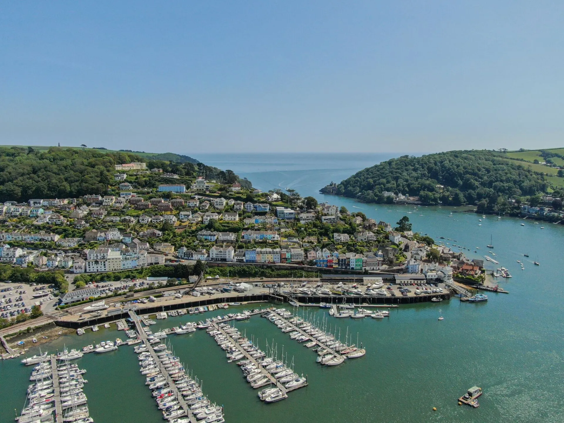 Kingswear on the River Dart in the South Hams, Devon