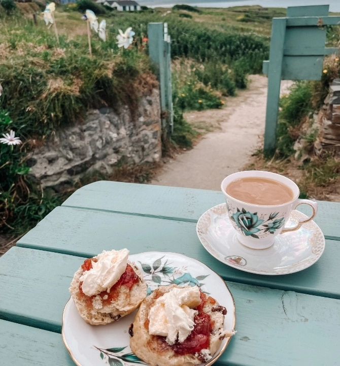 cream tea Jam pot gwithian cornwall luxury coastal