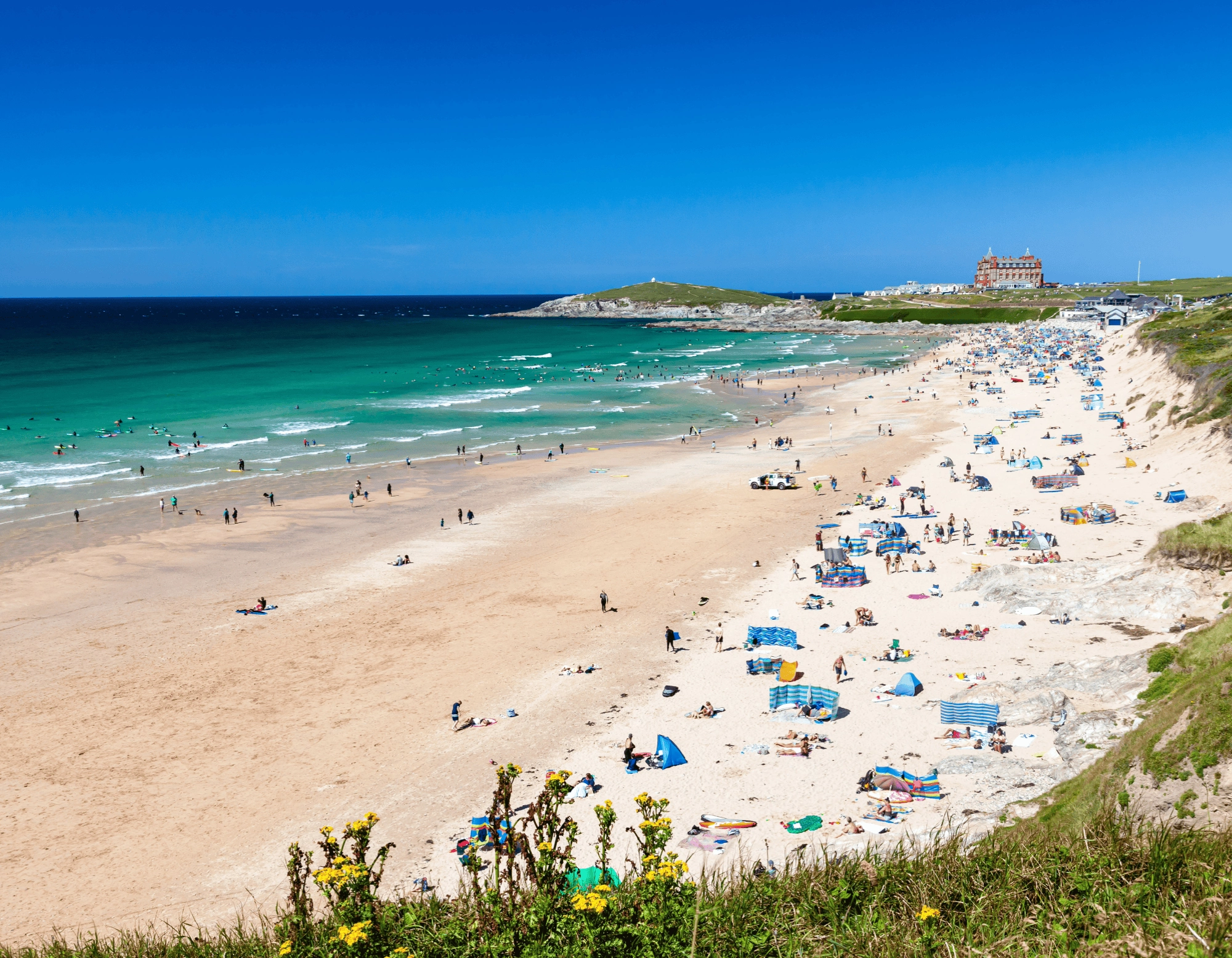Fistral Beach in Newquay on the North Cornwall coast
