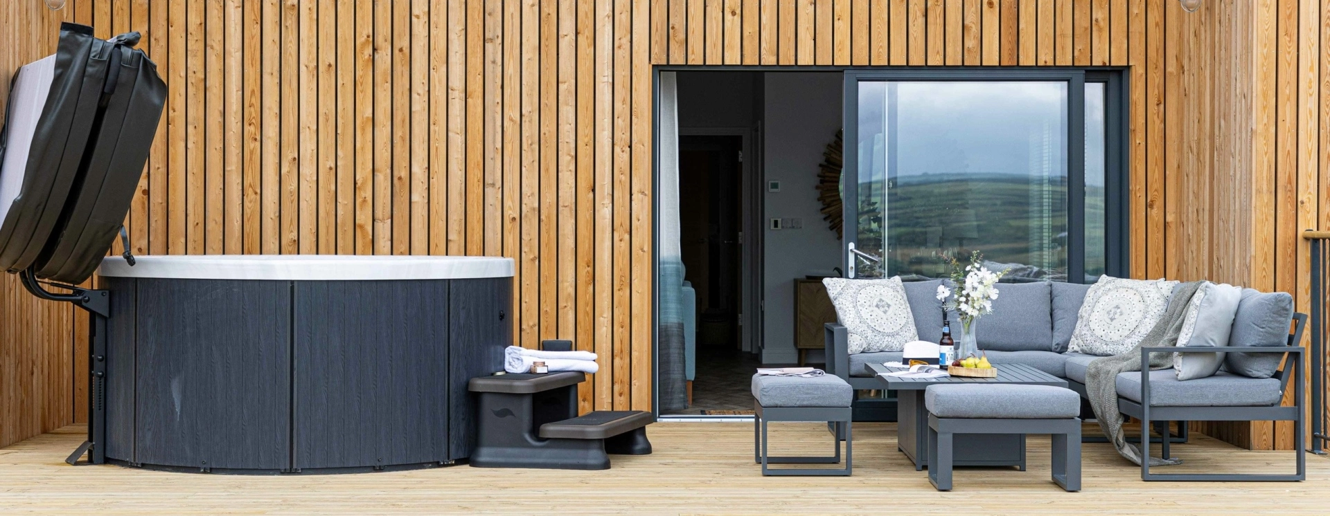 Hot tub holidays at Willingcott at Woolacombe in North Devon